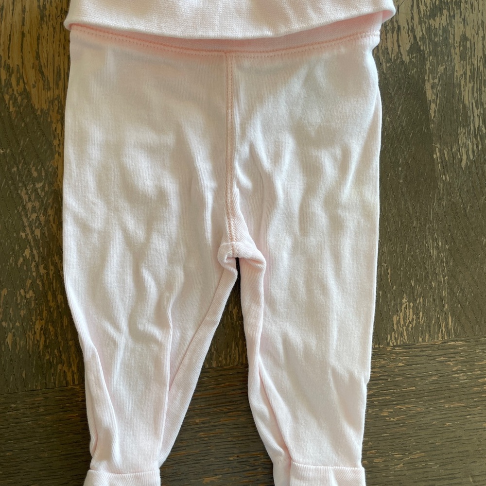 H&M Baby Light Pink Cotton Leggings 1-2 Month